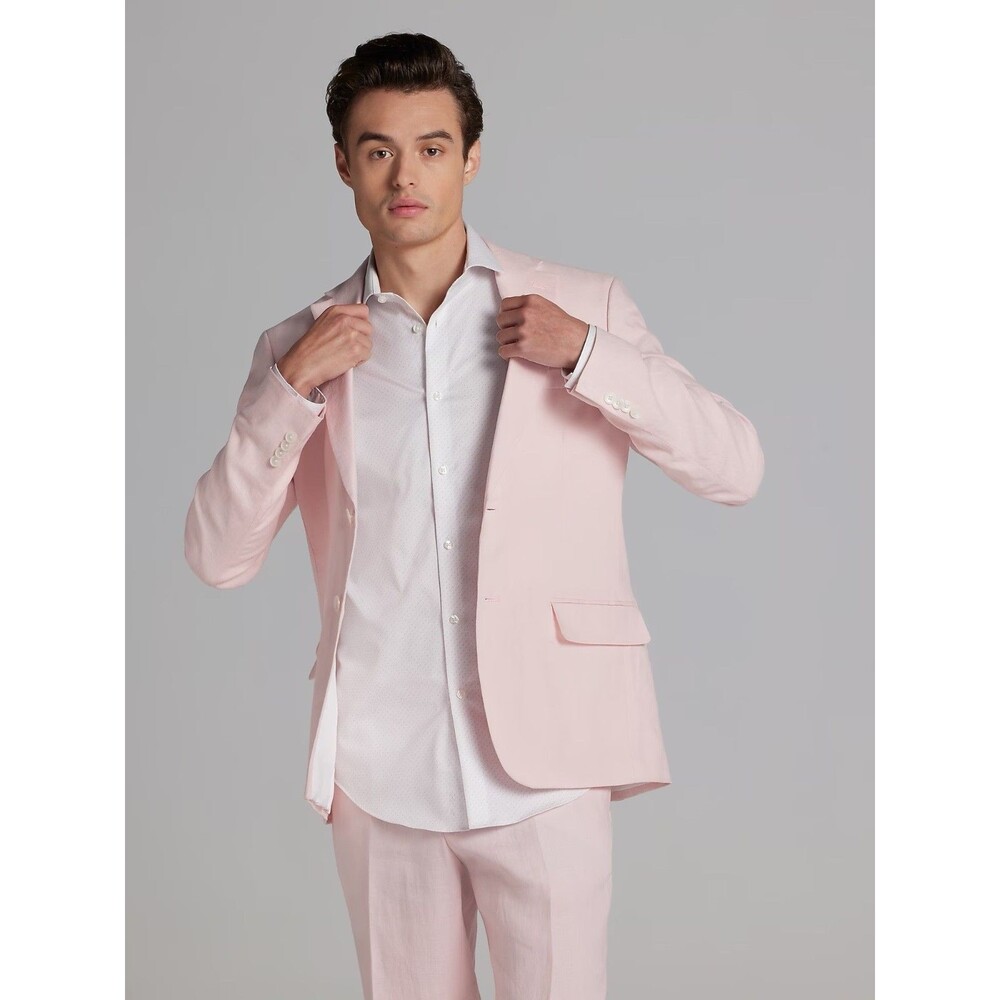 $295 NEW TOMMY HILFIGER MENS 40S PINK LINEN SOFT BLAZER SPORT COAT SUIT JACKET